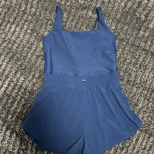 Abercrombie & Fitch Blue YPB one piece athletic set